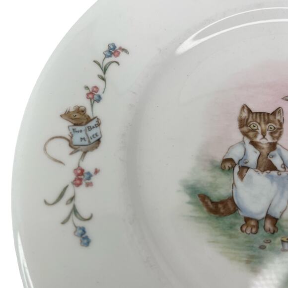 Beatrix Potter Tom Kitten Plate 8" Royal Albert China England - Picture 3 of 8